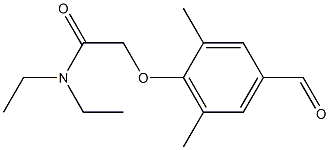 N,N-diethyl-2-(4-formyl-2,6-dimethylphenoxy)acetamide 结构式