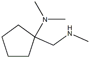 N,N-dimethyl-1-[(methylamino)methyl]cyclopentanamine 结构式