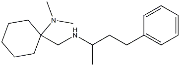 N,N-dimethyl-1-{[(4-phenylbutan-2-yl)amino]methyl}cyclohexan-1-amine 结构式