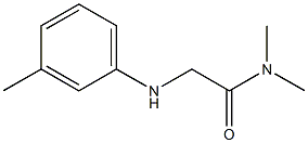 N,N-dimethyl-2-[(3-methylphenyl)amino]acetamide 结构式