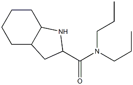 N,N-dipropyloctahydro-1H-indole-2-carboxamide 结构式