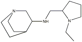 N-[(1-ethylpyrrolidin-2-yl)methyl]-1-azabicyclo[2.2.2]octan-3-amine 结构式