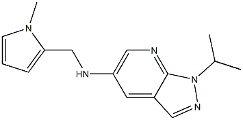 N-[(1-methyl-1H-pyrrol-2-yl)methyl]-1-(propan-2-yl)-1H-pyrazolo[3,4-b]pyridin-5-amine 结构式