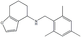 N-[(2,4,6-trimethylphenyl)methyl]-4,5,6,7-tetrahydro-1-benzofuran-4-amine 结构式