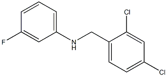 N-[(2,4-dichlorophenyl)methyl]-3-fluoroaniline 结构式