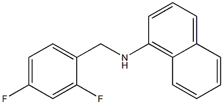 N-[(2,4-difluorophenyl)methyl]naphthalen-1-amine 结构式