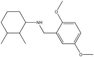 N-[(2,5-dimethoxyphenyl)methyl]-2,3-dimethylcyclohexan-1-amine 结构式