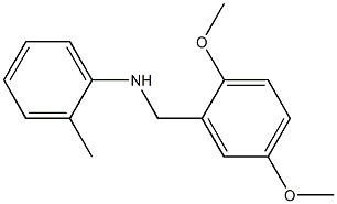 N-[(2,5-dimethoxyphenyl)methyl]-2-methylaniline 结构式