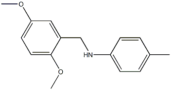 N-[(2,5-dimethoxyphenyl)methyl]-4-methylaniline 结构式