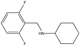 N-[(2,6-difluorophenyl)methyl]cyclohexanamine 结构式