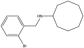 N-[(2-bromophenyl)methyl]cyclooctanamine 结构式