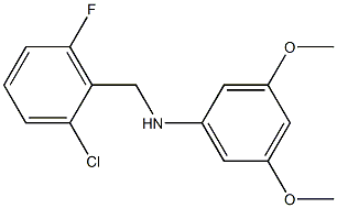 N-[(2-chloro-6-fluorophenyl)methyl]-3,5-dimethoxyaniline 结构式