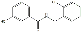 N-[(2-chlorophenyl)methyl]-3-hydroxybenzamide 结构式