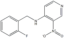 N-[(2-fluorophenyl)methyl]-3-nitropyridin-4-amine 结构式