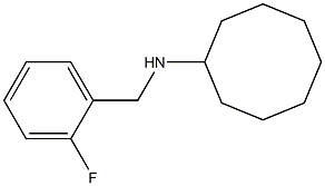 N-[(2-fluorophenyl)methyl]cyclooctanamine 结构式