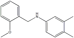 N-[(2-methoxyphenyl)methyl]-3,4-dimethylaniline 结构式