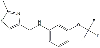 N-[(2-methyl-1,3-thiazol-4-yl)methyl]-3-(trifluoromethoxy)aniline 结构式