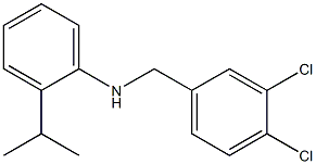 N-[(3,4-dichlorophenyl)methyl]-2-(propan-2-yl)aniline 结构式