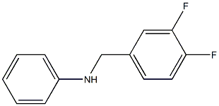 N-[(3,4-difluorophenyl)methyl]aniline 结构式