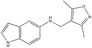 N-[(3,5-dimethyl-1,2-oxazol-4-yl)methyl]-1H-indol-5-amine 结构式