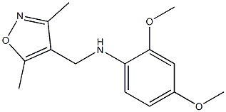 N-[(3,5-dimethyl-1,2-oxazol-4-yl)methyl]-2,4-dimethoxyaniline 结构式