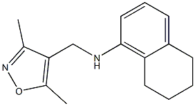 N-[(3,5-dimethyl-1,2-oxazol-4-yl)methyl]-5,6,7,8-tetrahydronaphthalen-1-amine 结构式