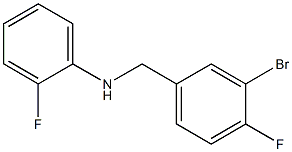 N-[(3-bromo-4-fluorophenyl)methyl]-2-fluoroaniline 结构式