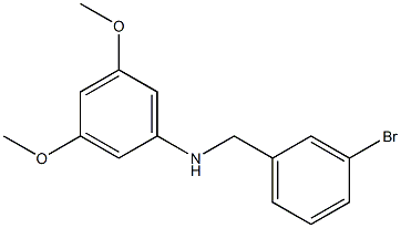 N-[(3-bromophenyl)methyl]-3,5-dimethoxyaniline 结构式