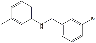 N-[(3-bromophenyl)methyl]-3-methylaniline 结构式