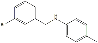 N-[(3-bromophenyl)methyl]-4-methylaniline 结构式