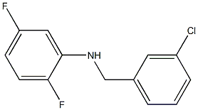 N-[(3-chlorophenyl)methyl]-2,5-difluoroaniline 结构式