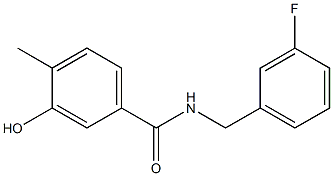 N-[(3-fluorophenyl)methyl]-3-hydroxy-4-methylbenzamide 结构式