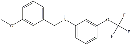 N-[(3-methoxyphenyl)methyl]-3-(trifluoromethoxy)aniline 结构式