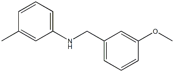 N-[(3-methoxyphenyl)methyl]-3-methylaniline 结构式