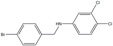 N-[(4-bromophenyl)methyl]-3,4-dichloroaniline 结构式