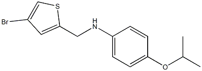 N-[(4-bromothiophen-2-yl)methyl]-4-(propan-2-yloxy)aniline 结构式