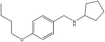 N-[(4-butoxyphenyl)methyl]cyclopentanamine 结构式