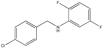 N-[(4-chlorophenyl)methyl]-2,5-difluoroaniline 结构式