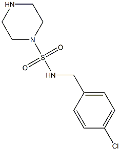 N-[(4-chlorophenyl)methyl]piperazine-1-sulfonamide 结构式