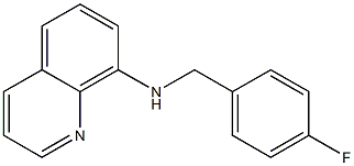 N-[(4-fluorophenyl)methyl]quinolin-8-amine 结构式