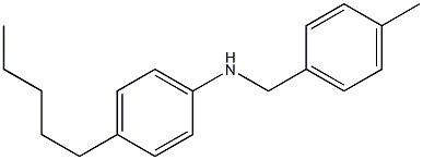 N-[(4-methylphenyl)methyl]-4-pentylaniline 结构式