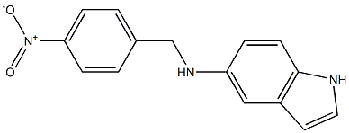 N-[(4-nitrophenyl)methyl]-1H-indol-5-amine 结构式