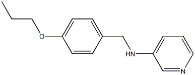 N-[(4-propoxyphenyl)methyl]pyridin-3-amine 结构式