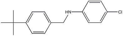 N-[(4-tert-butylphenyl)methyl]-4-chloroaniline 结构式