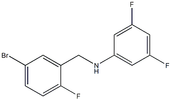 N-[(5-bromo-2-fluorophenyl)methyl]-3,5-difluoroaniline 结构式