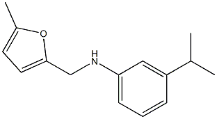 N-[(5-methylfuran-2-yl)methyl]-3-(propan-2-yl)aniline 结构式