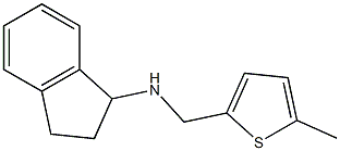 N-[(5-methylthiophen-2-yl)methyl]-2,3-dihydro-1H-inden-1-amine 结构式