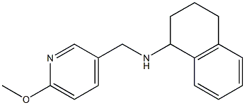 N-[(6-methoxypyridin-3-yl)methyl]-1,2,3,4-tetrahydronaphthalen-1-amine 结构式