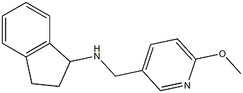 N-[(6-methoxypyridin-3-yl)methyl]-2,3-dihydro-1H-inden-1-amine 结构式