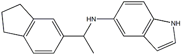 N-[1-(2,3-dihydro-1H-inden-5-yl)ethyl]-1H-indol-5-amine 结构式